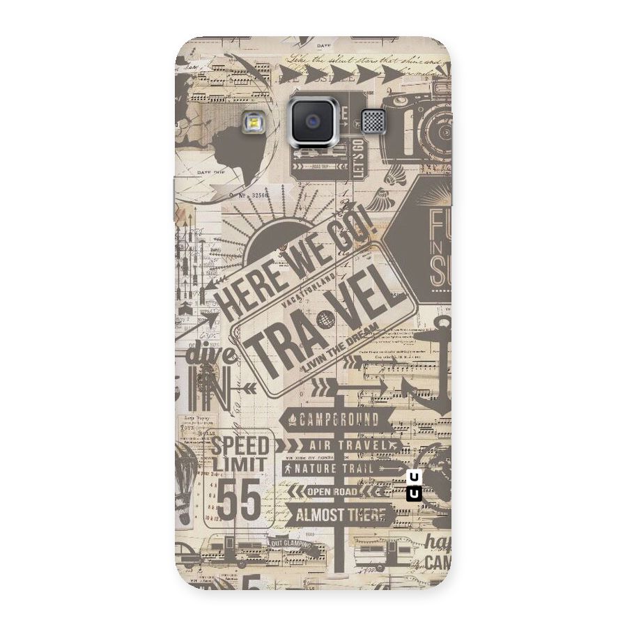 Here We Travel Back Case for Galaxy A3