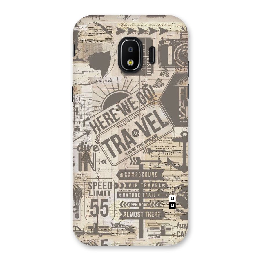 Here We Travel Back Case for Galaxy J2 Pro 2018