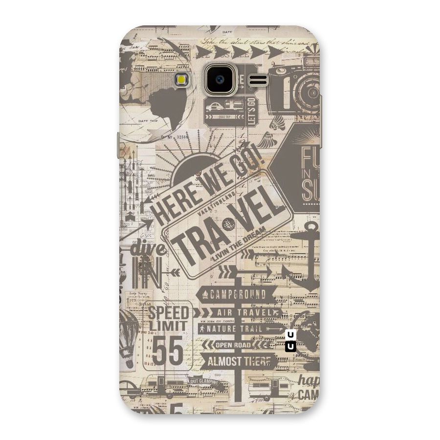 Here We Travel Back Case for Galaxy J7 Nxt