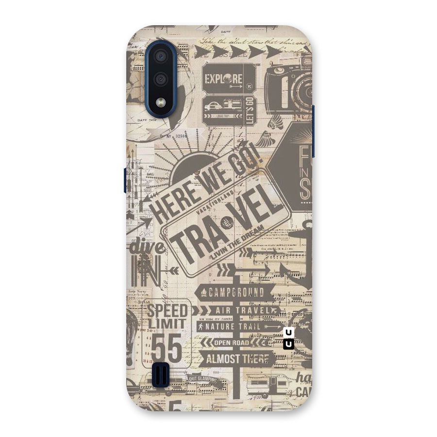 Here We Travel Back Case for Galaxy M01
