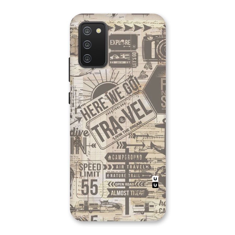 Here We Travel Back Case for Galaxy M02s