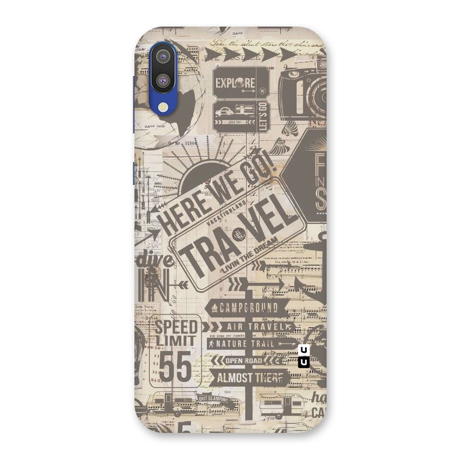 Here We Travel Back Case for Galaxy M10