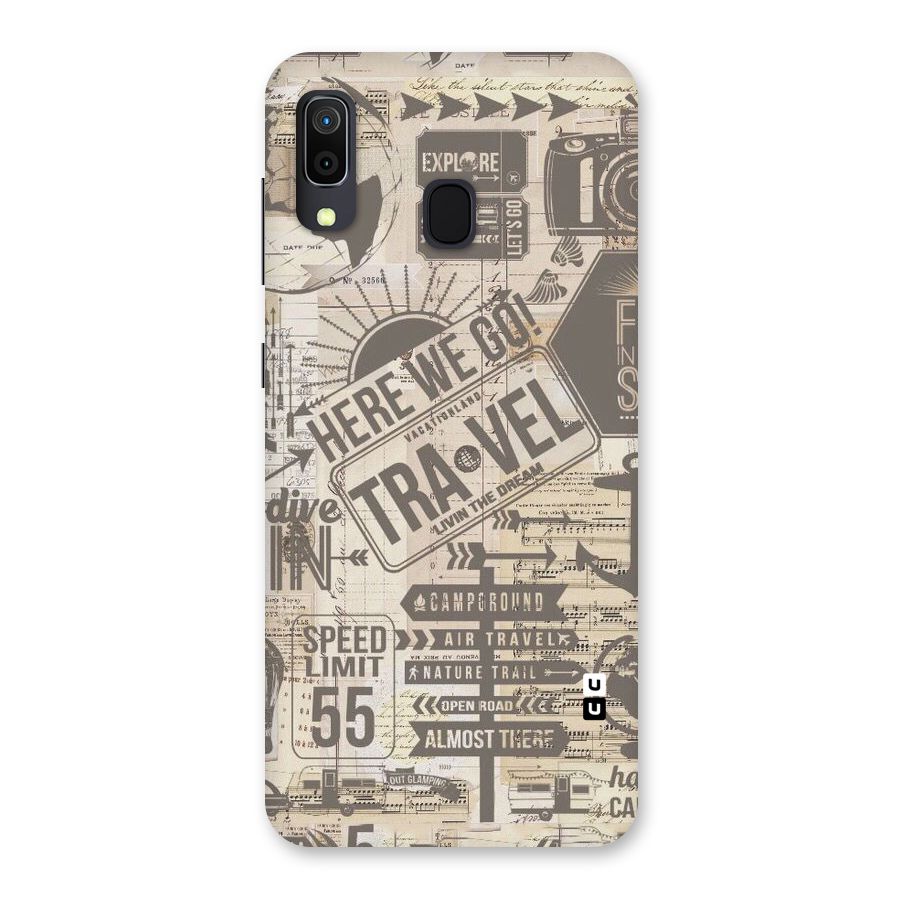 Here We Travel Back Case for Galaxy M10s