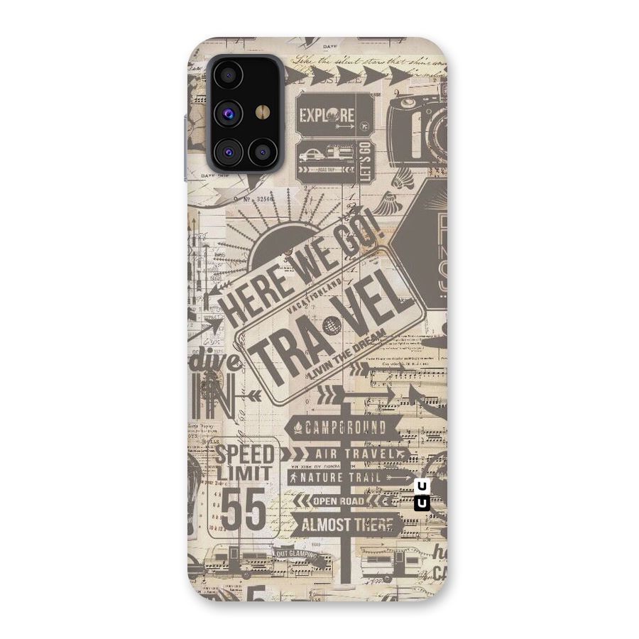 Here We Travel Back Case for Galaxy M31s