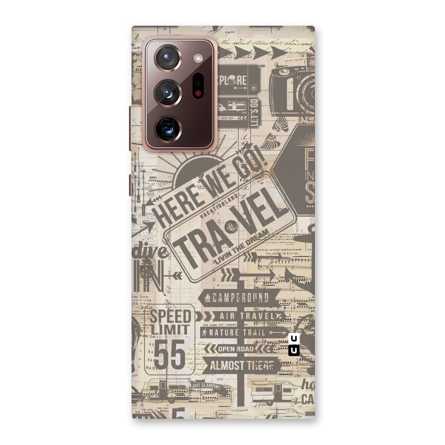 Here We Travel Back Case for Galaxy Note 20 Ultra