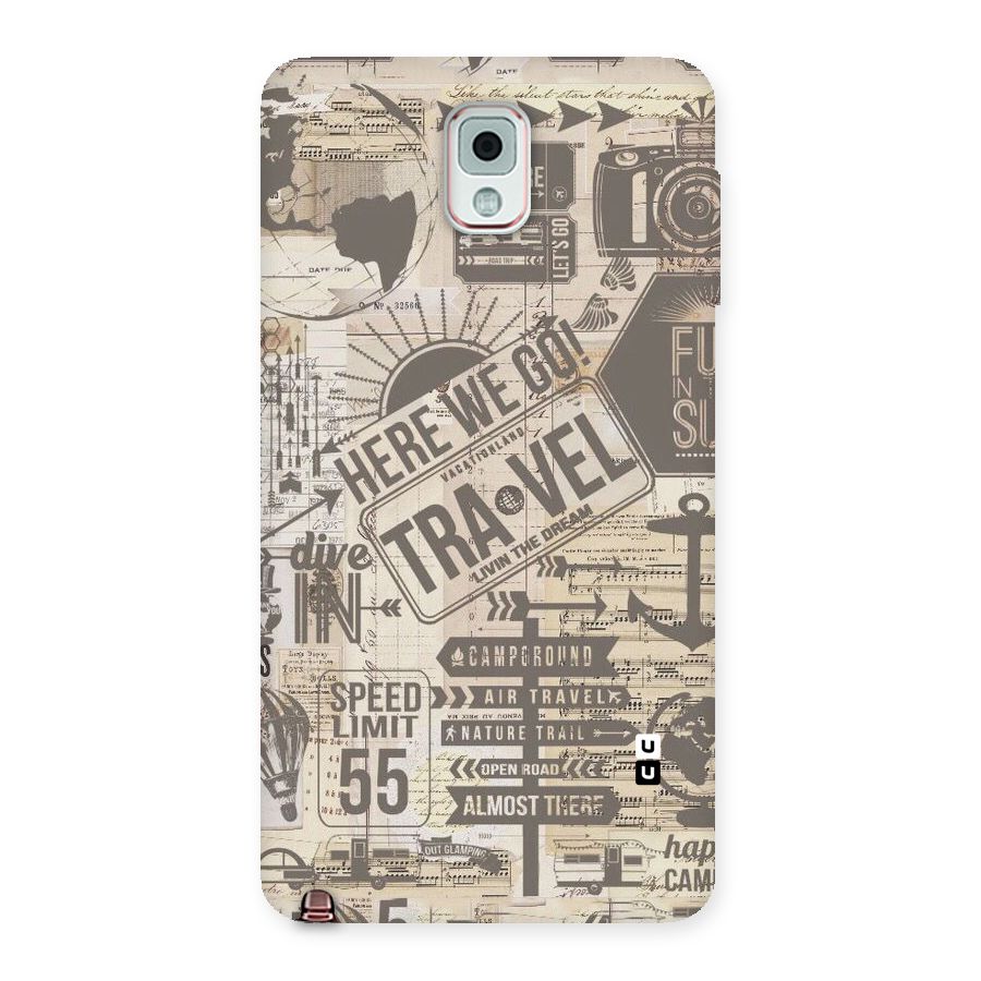 Here We Travel Back Case for Galaxy Note 3