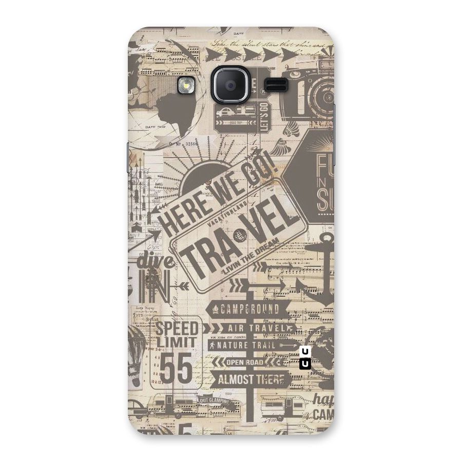 Here We Travel Back Case for Galaxy On7 2015
