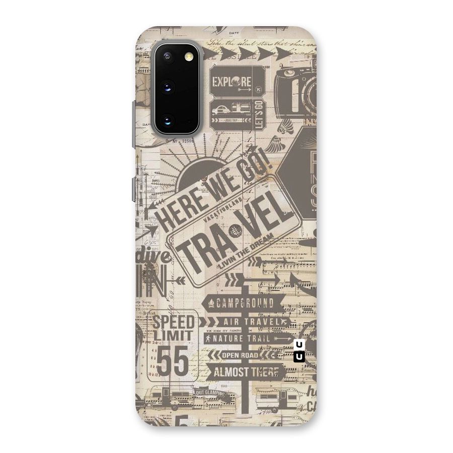 Here We Travel Back Case for Galaxy S20
