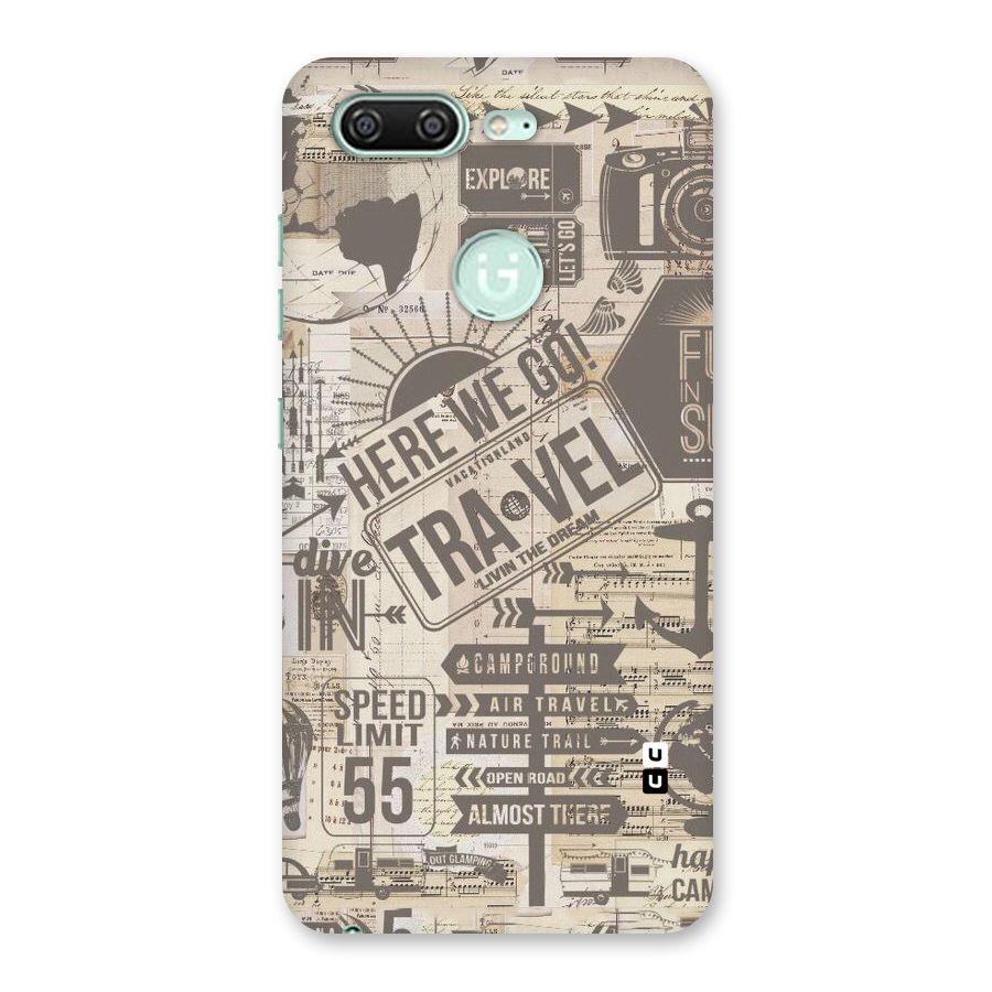 Here We Travel Back Case for Gionee S10