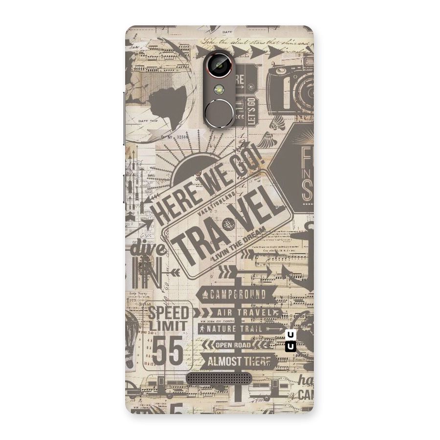 Here We Travel Back Case for Gionee S6s