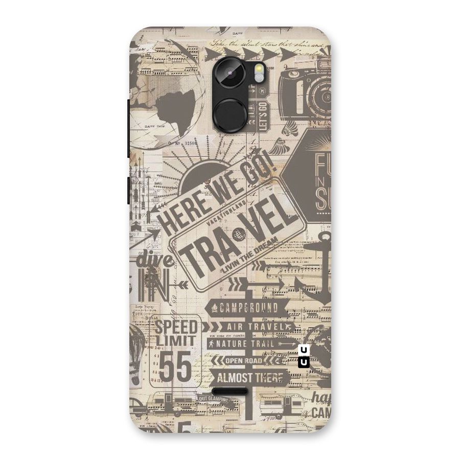 Here We Travel Back Case for Gionee X1
