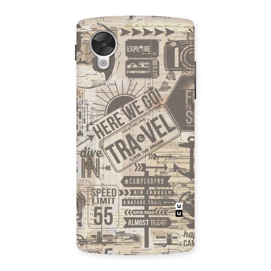 Here We Travel Back Case for Google Nexsus 5