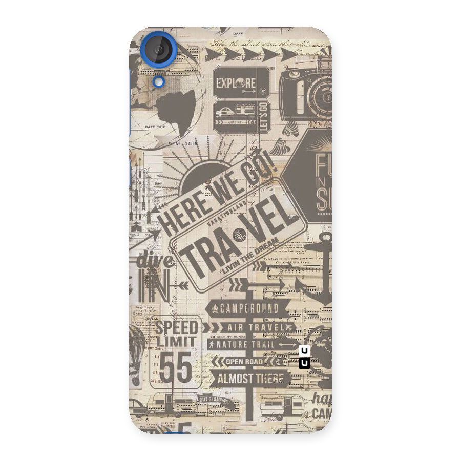 Here We Travel Back Case for HTC Desire 820s