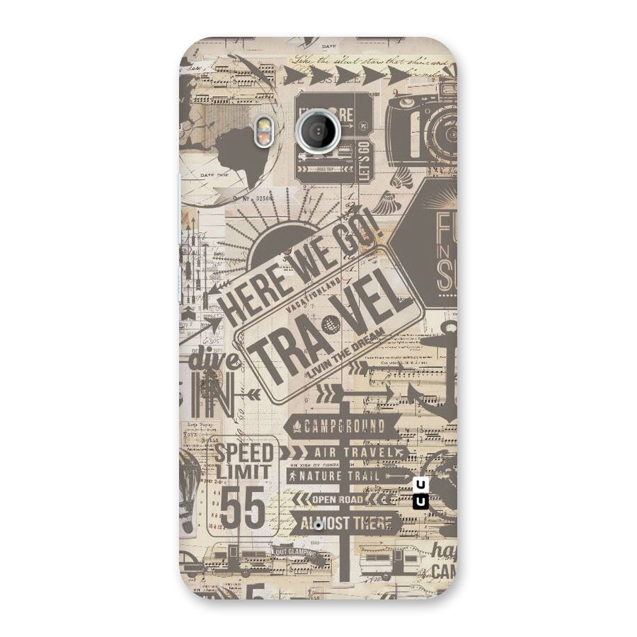 Here We Travel Back Case for HTC U11