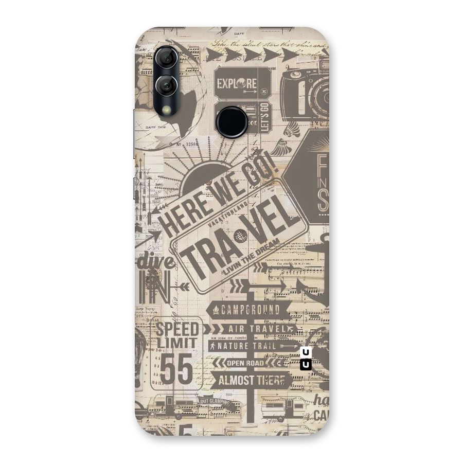 Here We Travel Back Case for Honor 10 Lite
