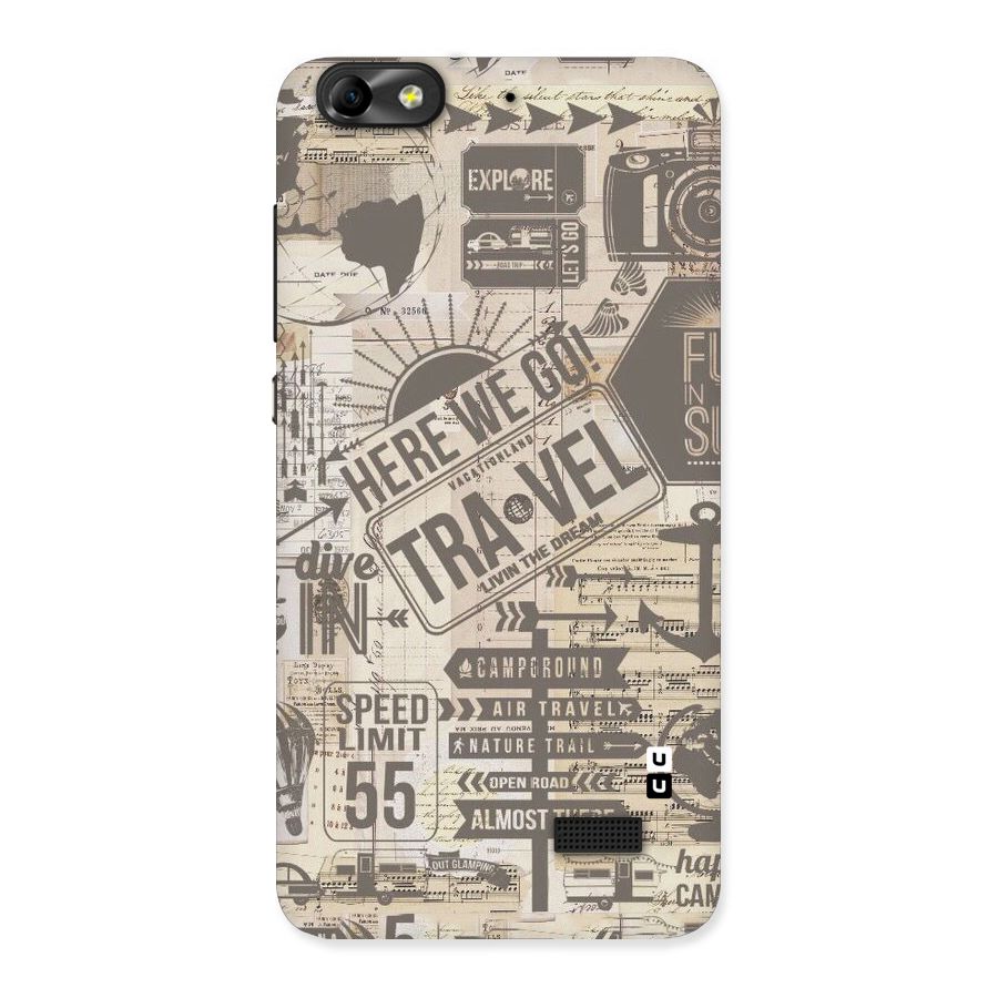 Here We Travel Back Case for Honor 4C