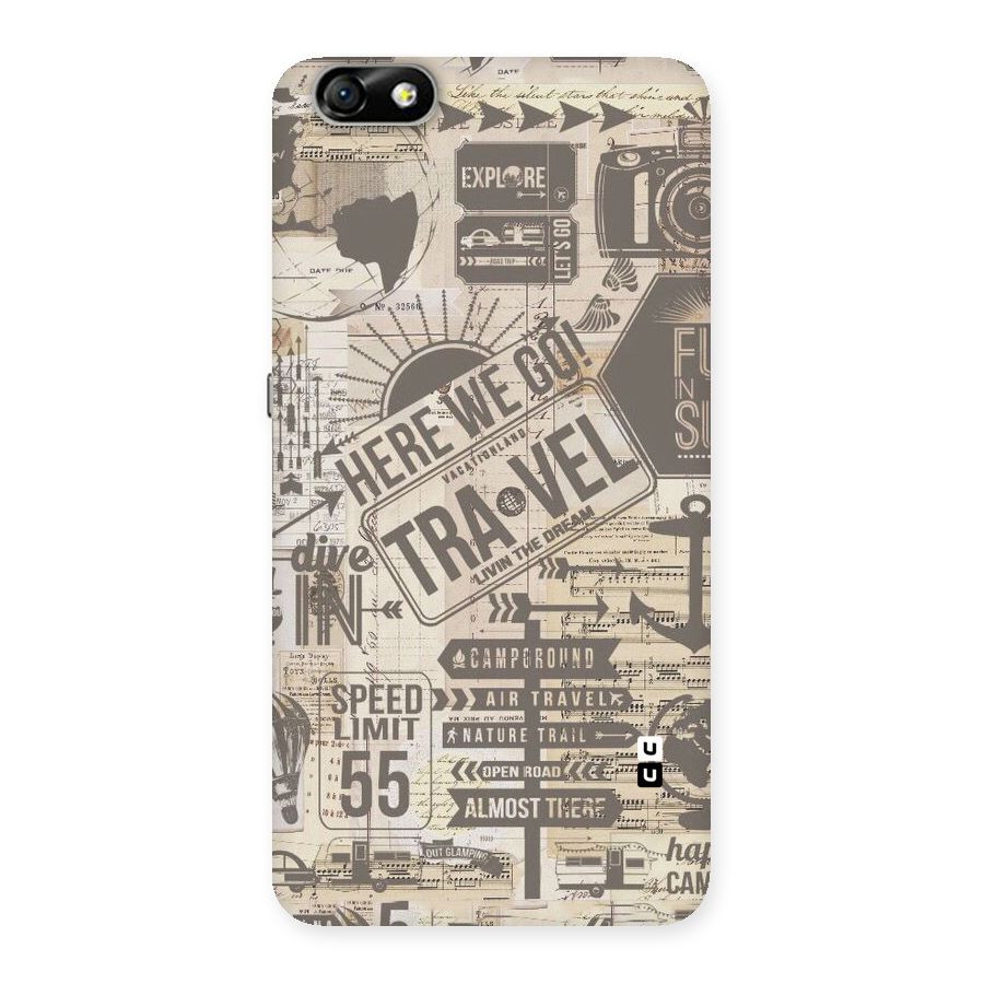 Here We Travel Back Case for Honor 4X