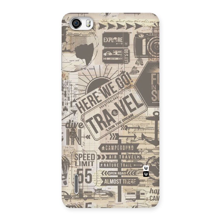 Here We Travel Back Case for Honor 6