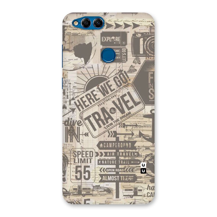 Here We Travel Back Case for Honor 7X