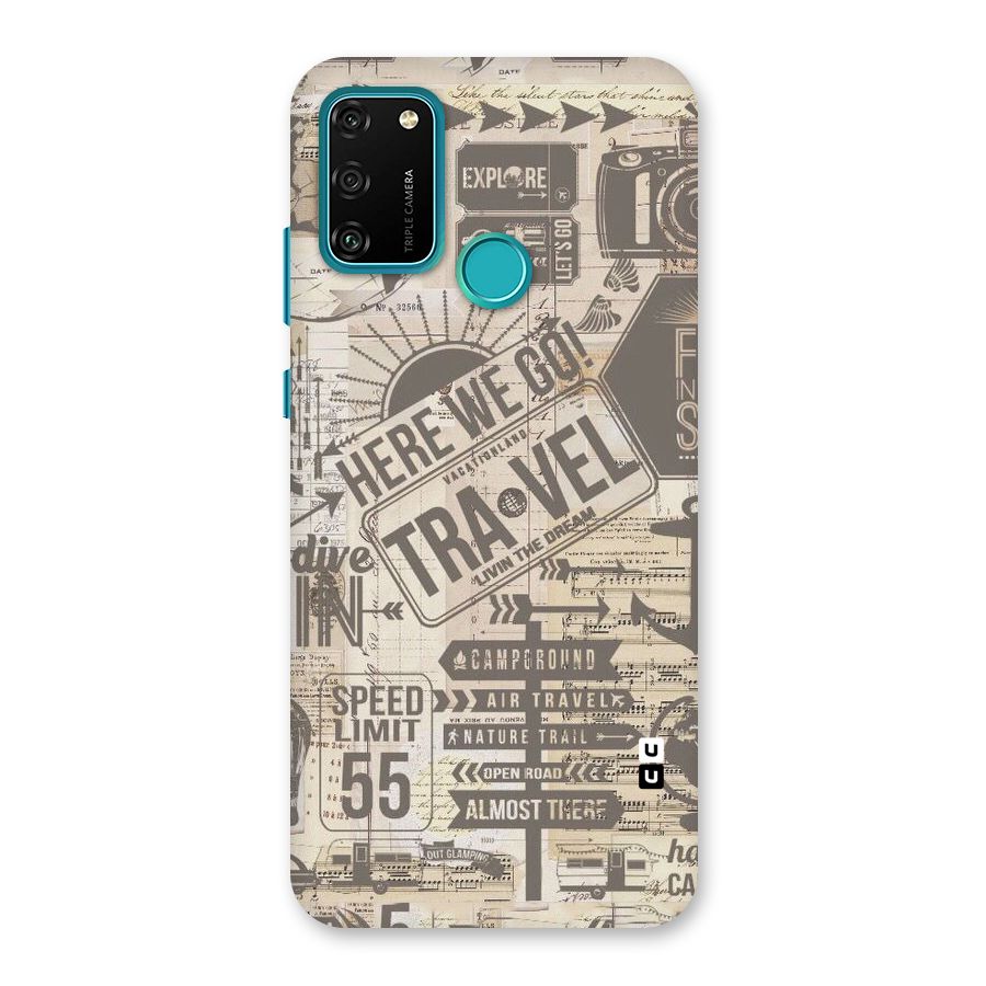 Here We Travel Back Case for Honor 9A