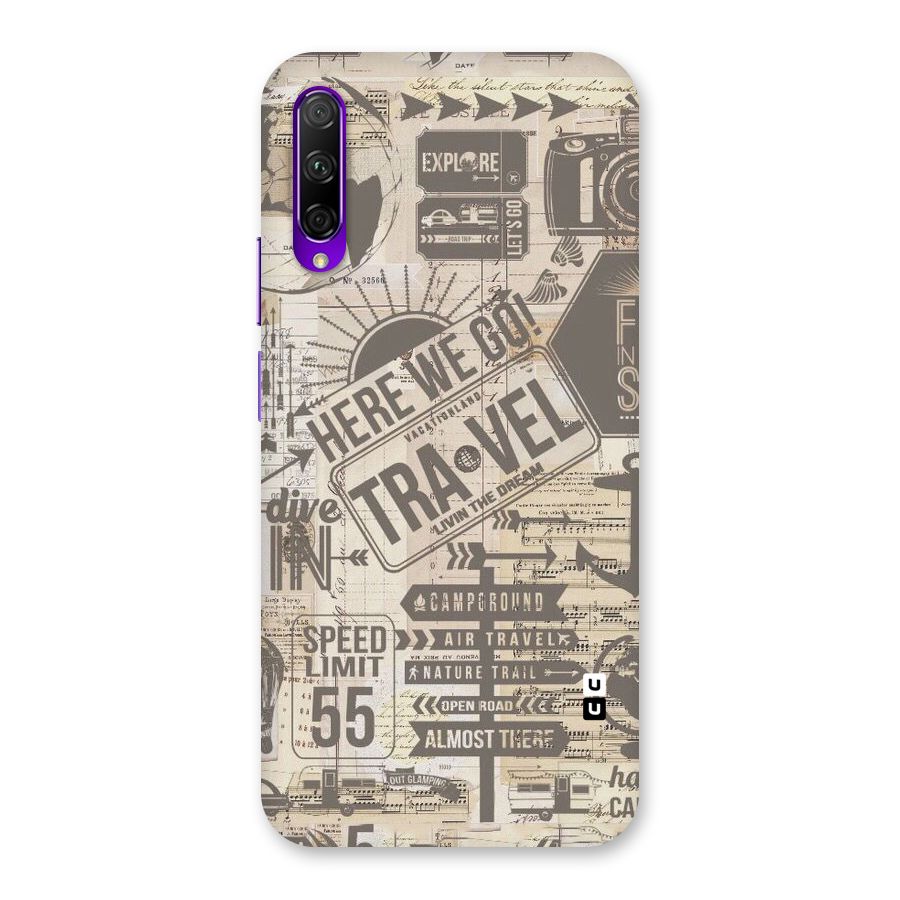 Here We Travel Back Case for Honor 9X Pro