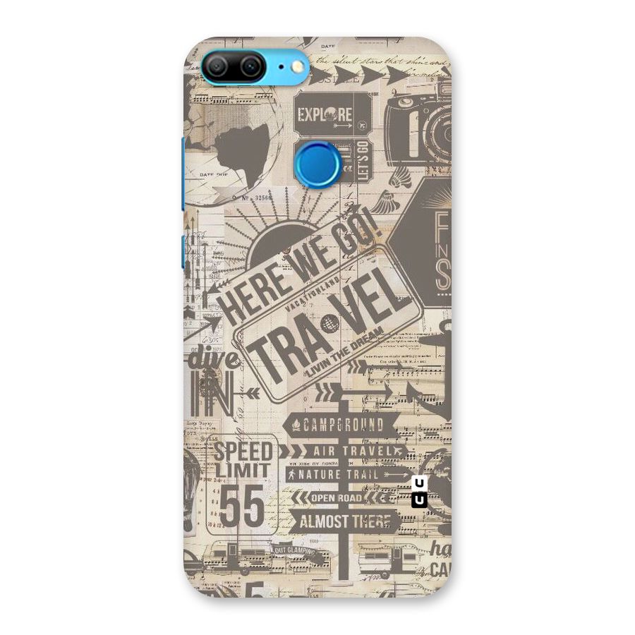 Here We Travel Back Case for Honor 9 Lite