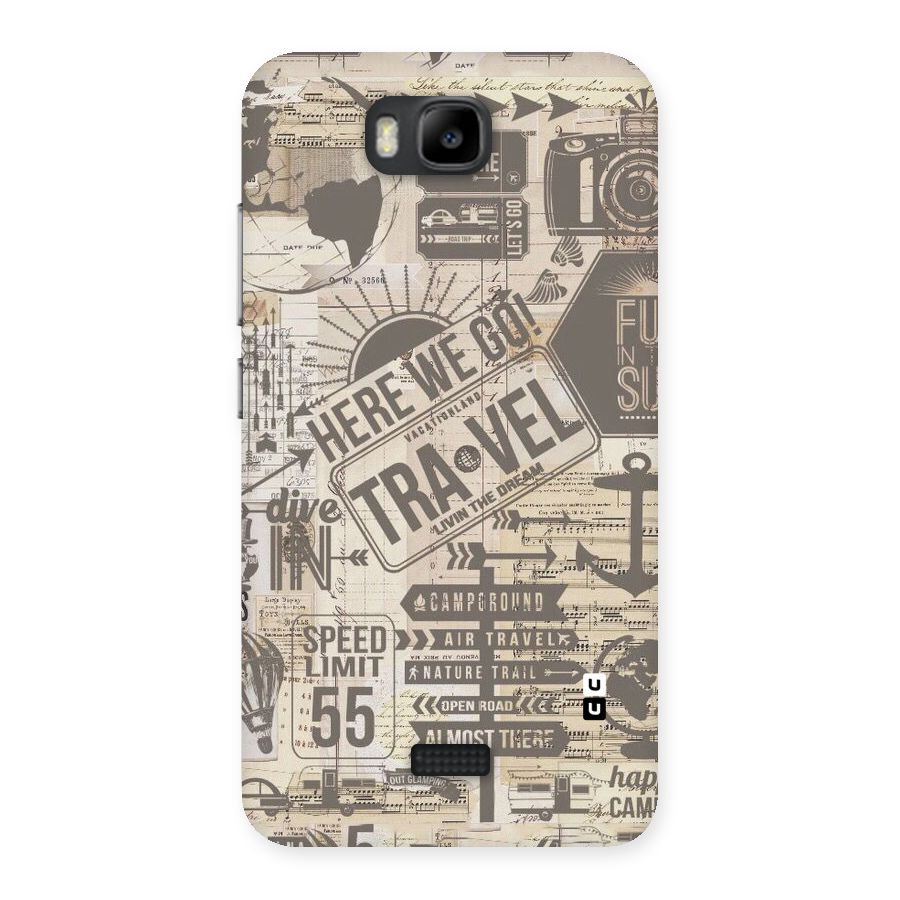 Here We Travel Back Case for Honor Bee