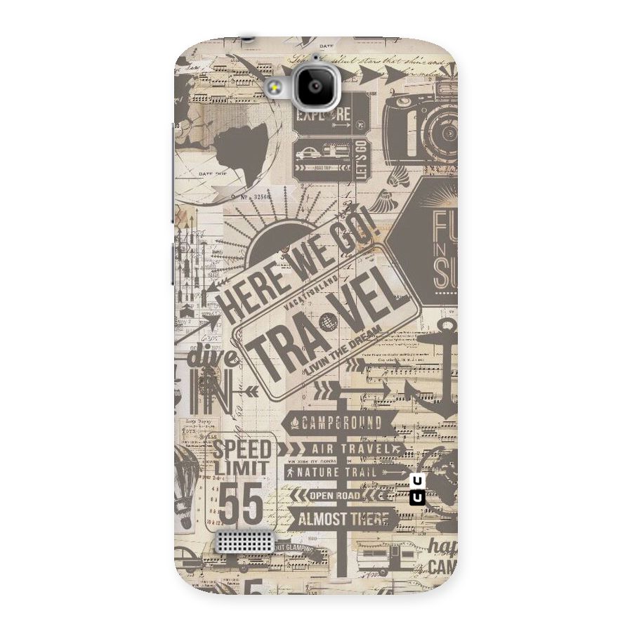 Here We Travel Back Case for Honor Holly