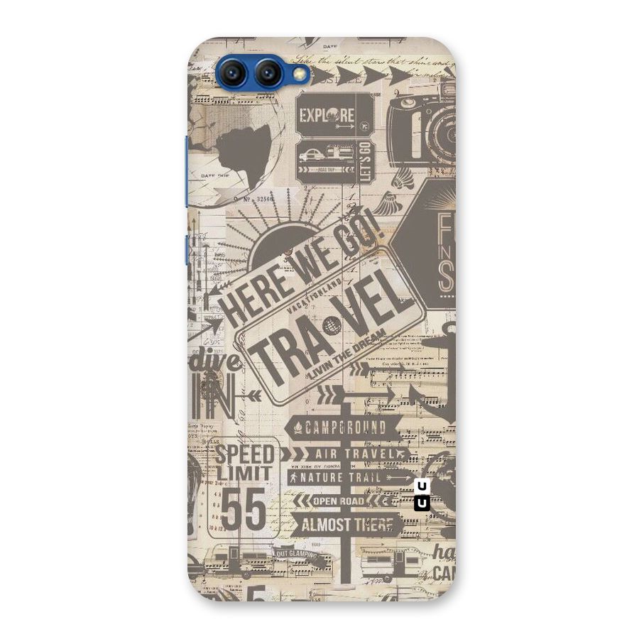 Here We Travel Back Case for Honor View 10