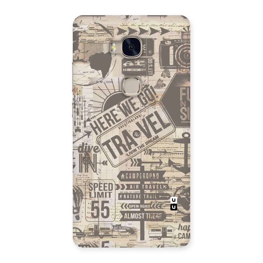 Here We Travel Back Case for Huawei Honor 5X