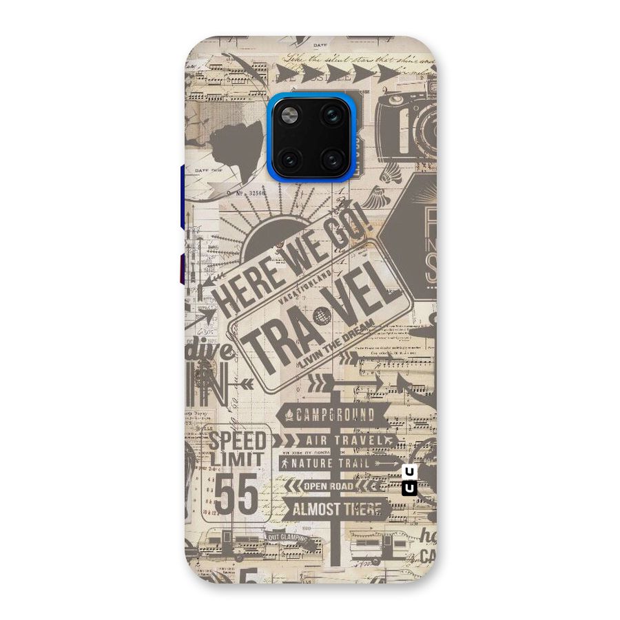 Here We Travel Back Case for Huawei Mate 20 Pro