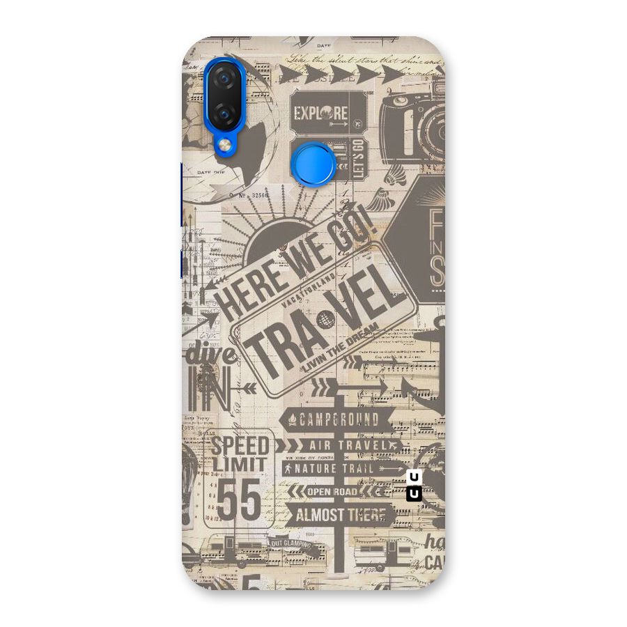 Here We Travel Back Case for Huawei Nova 3i