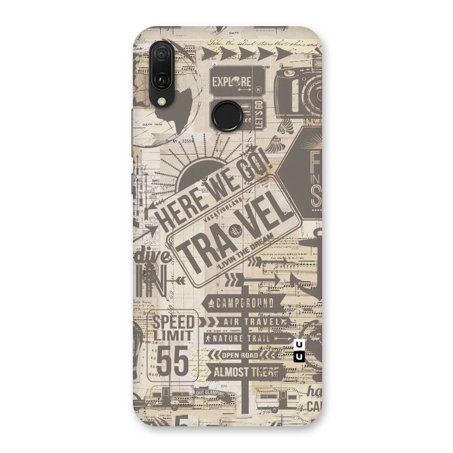 Here We Travel Back Case for Huawei Y9 (2019)