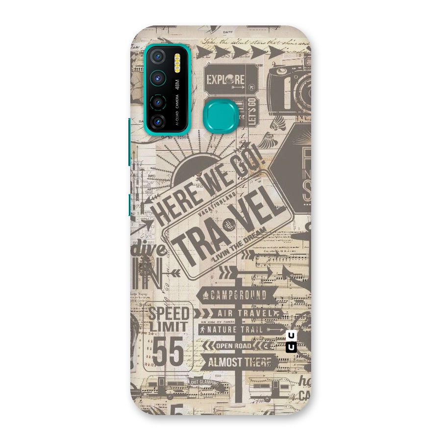 Here We Travel Back Case for Infinix Hot 9 Pro