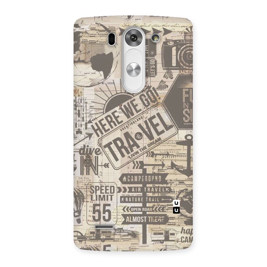 Here We Travel Back Case for LG G3 Beat