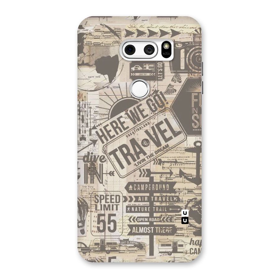 Here We Travel Back Case for LG V30