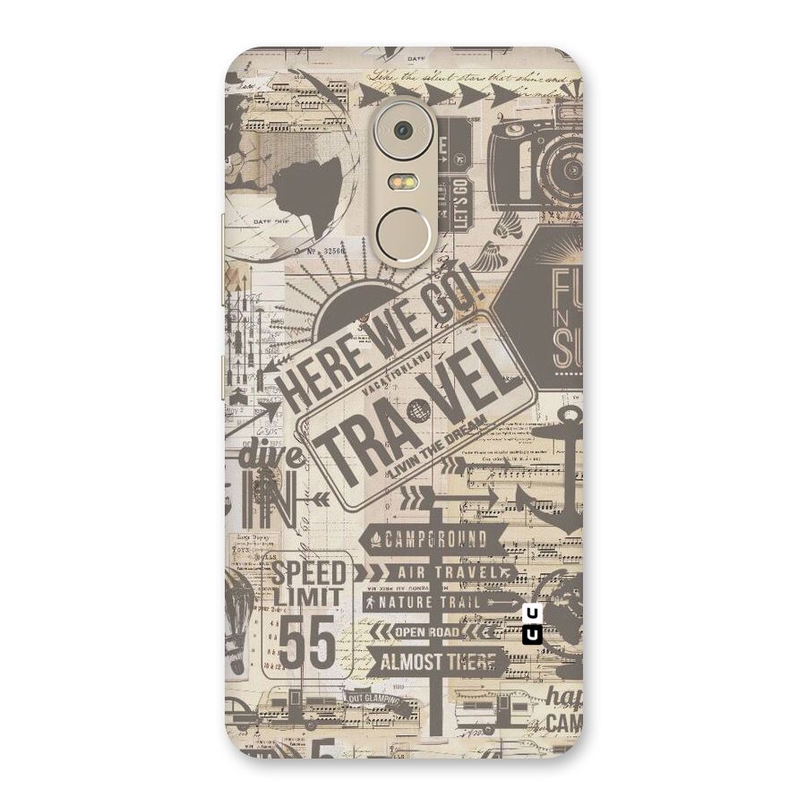 Here We Travel Back Case for Lenovo K6 Note