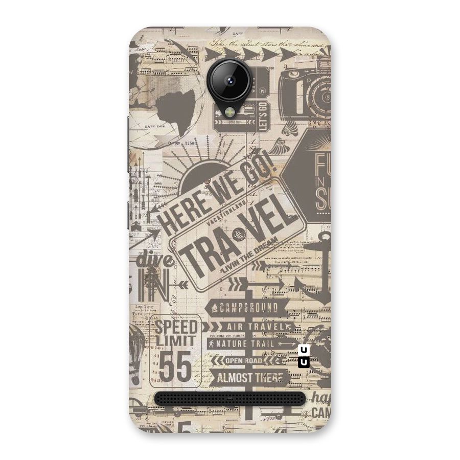 Here We Travel Back Case for Lenovo C2