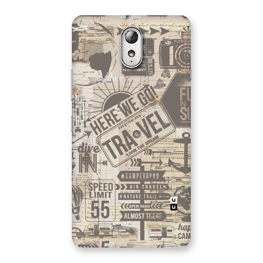 Here We Travel Back Case for Lenovo Vibe P1M