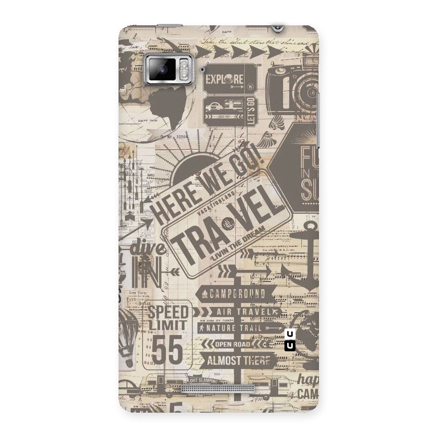 Here We Travel Back Case for Lenovo Vibe Z K910