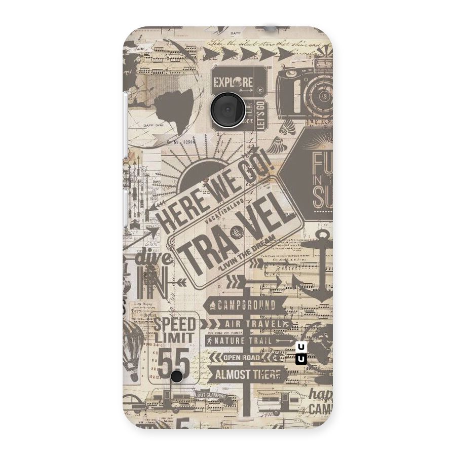 Here We Travel Back Case for Lumia 530