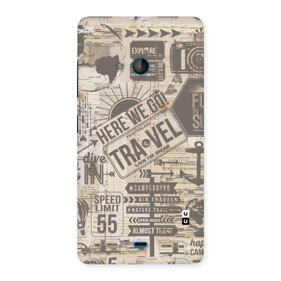 Here We Travel Back Case for Lumia 540