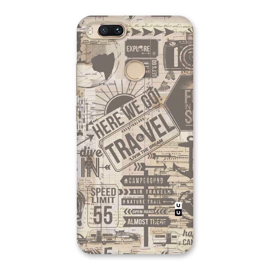 Here We Travel Back Case for Mi A1