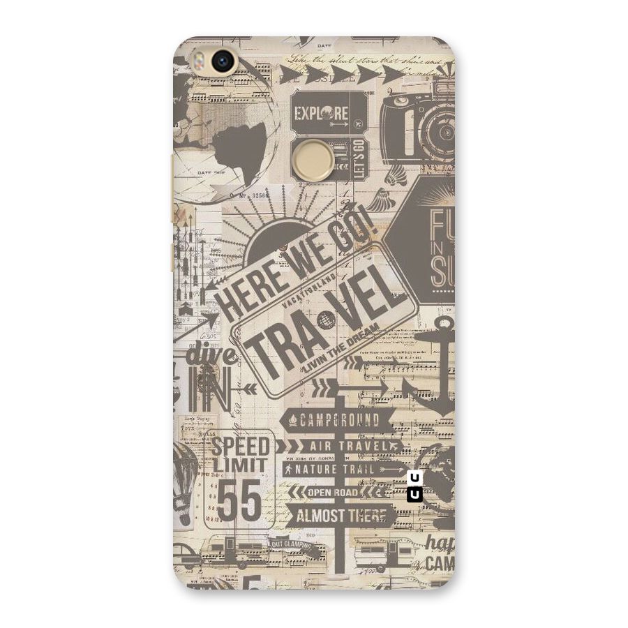 Here We Travel Back Case for Mi Max 2