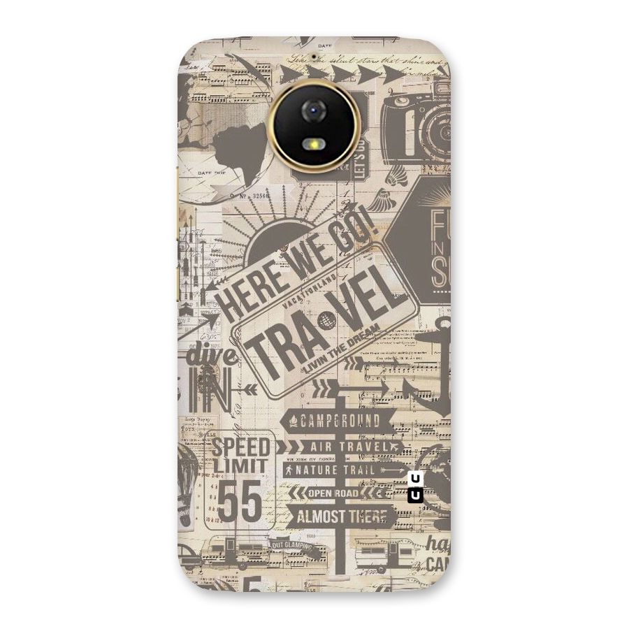 Here We Travel Back Case for Moto G5s