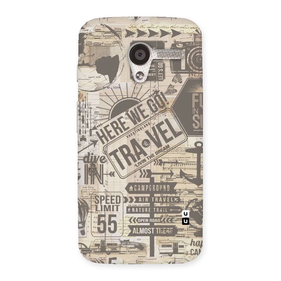Here We Travel Back Case for Moto X