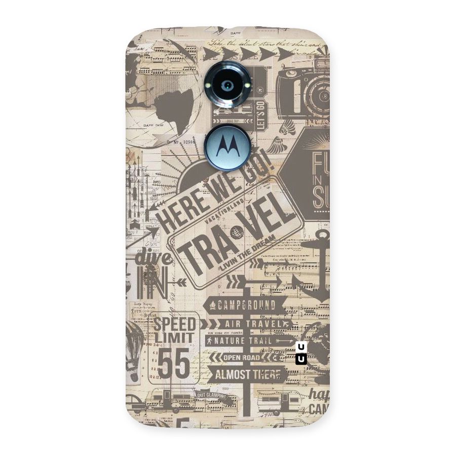 Here We Travel Back Case for Moto X 2nd Gen