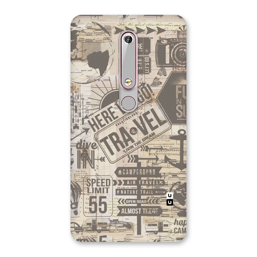 Here We Travel Back Case for Nokia 6.1