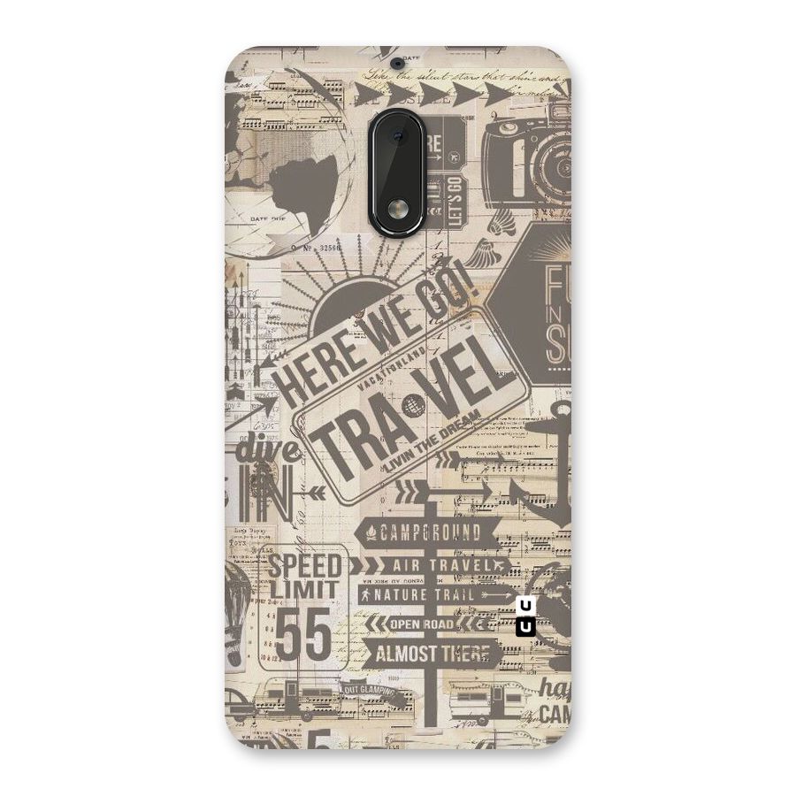 Here We Travel Back Case for Nokia 6
