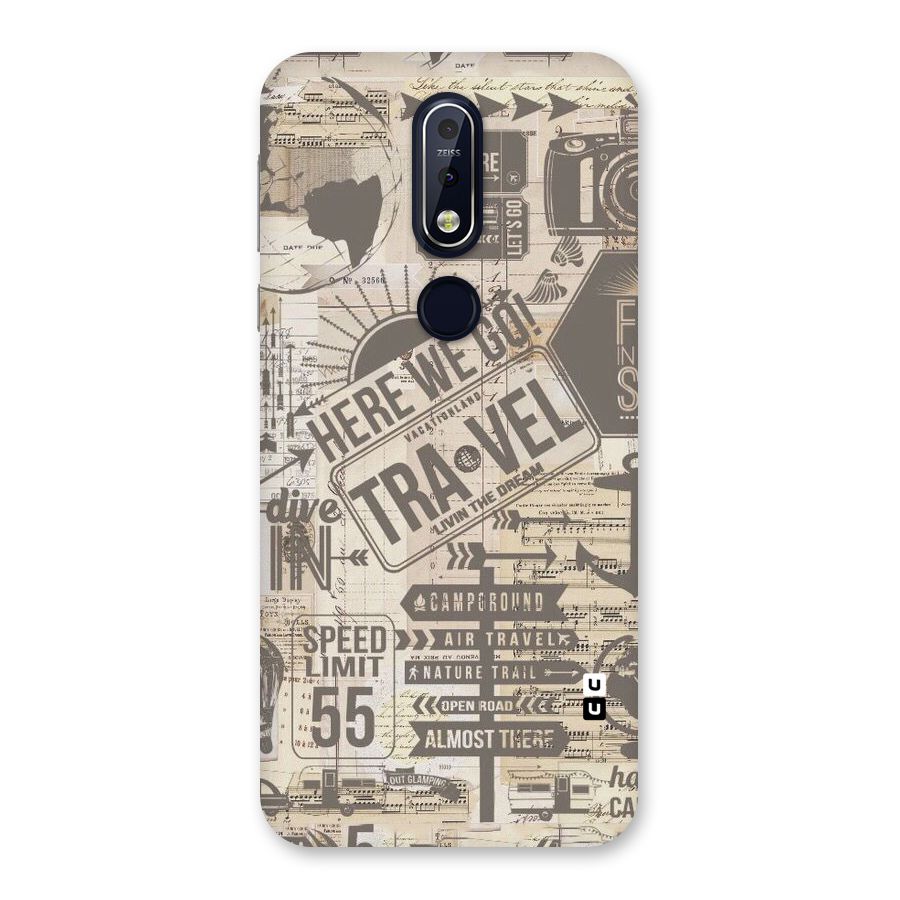 Here We Travel Back Case for Nokia 7.1
